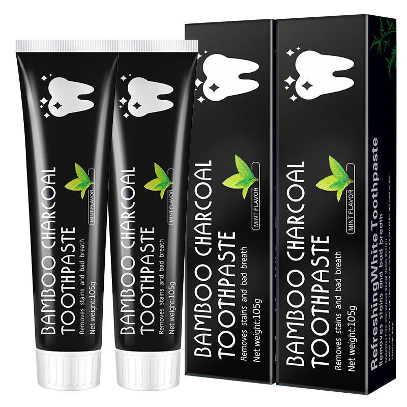 Dentifrice au charbon de bambou et coquille de noix de coco noir, 105 g