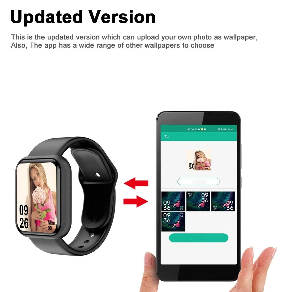 Smartwatch hommes femmes. Montre intelligente
