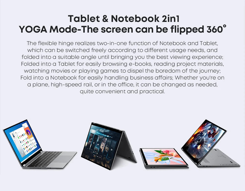 CHUWI-Ordinateur Portable ,Tablette 2 en 1, Écran Tactile 13.5 Pouces, 12 Go LPDDR5, 512 Go SSD