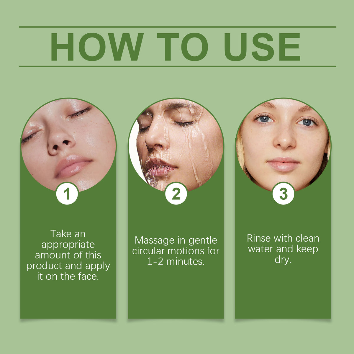 Huile Démaquillante au Thé Vert – Visage, Yeux & Lèvres – 100 ml