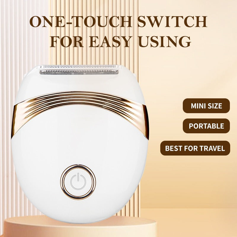 Mini portable electric epilator for the whole body, underarms and intimate areas of women.