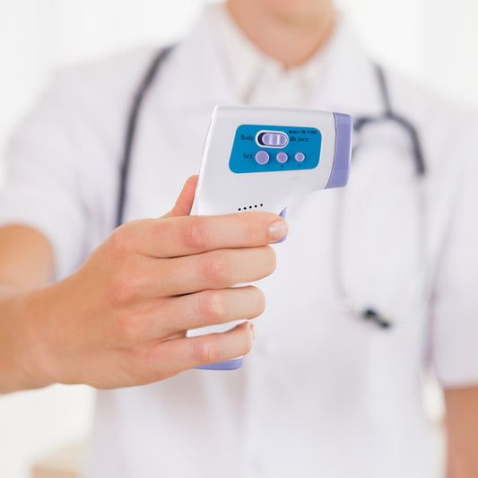 Thermomètre frontal infrarouge sans contact avec écran LCD, Thermomètre pour adultes et enfants