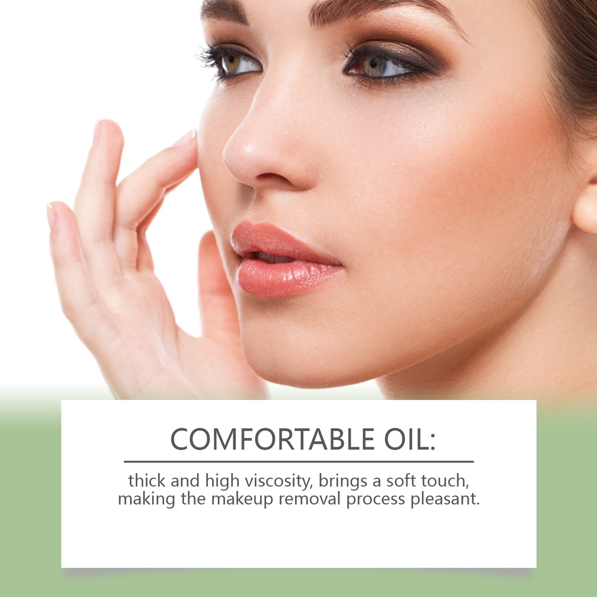 Huile Démaquillante au Thé Vert – Visage, Yeux & Lèvres – 100 ml
