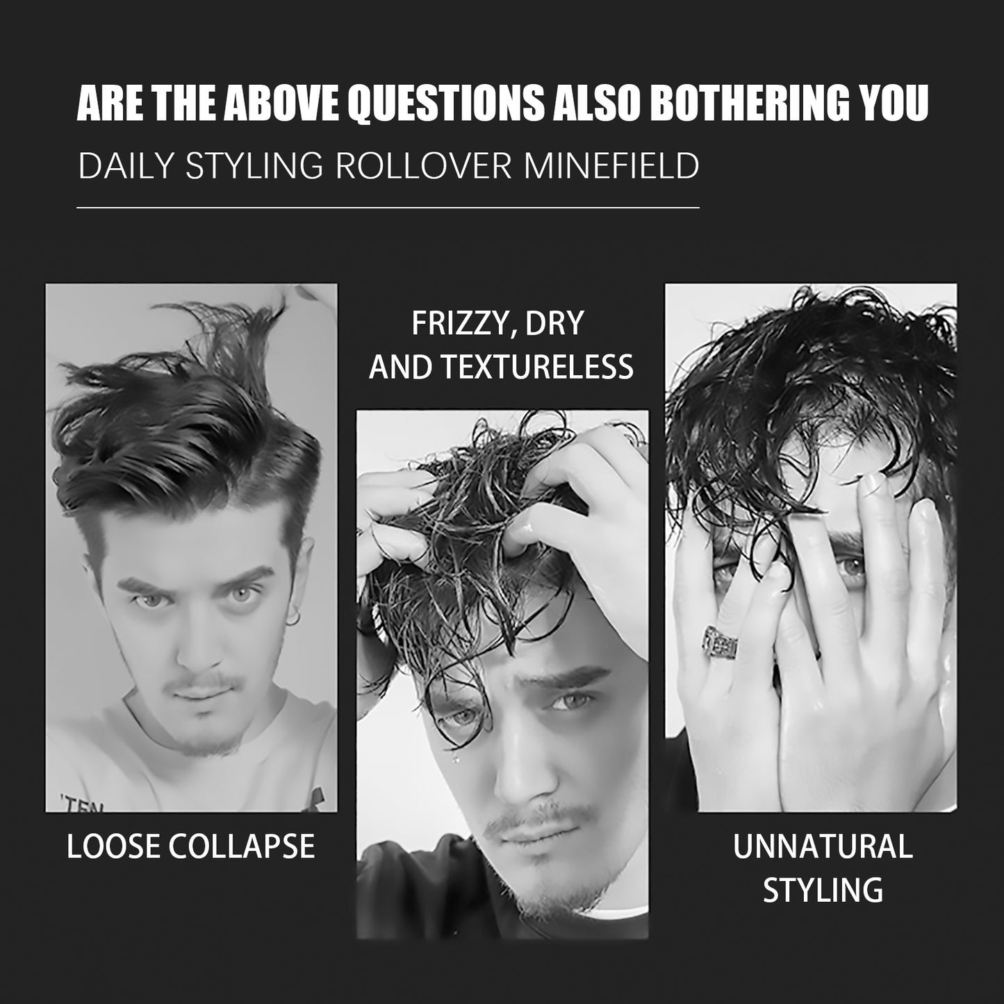 Spray volumisant pour cheveux, gel coiffant longue tenue au parfum hydratant