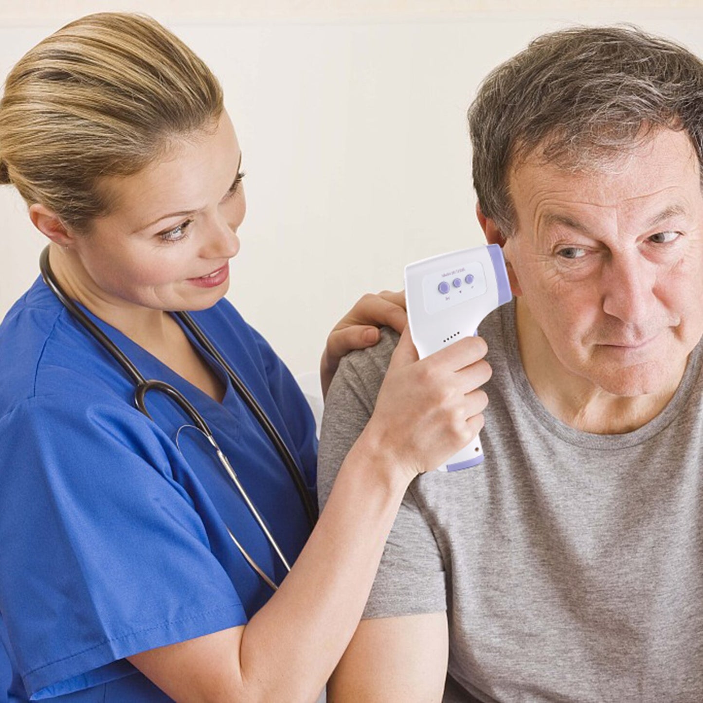 Thermomètre frontal infrarouge sans contact avec écran LCD, Thermomètre pour adultes et enfants