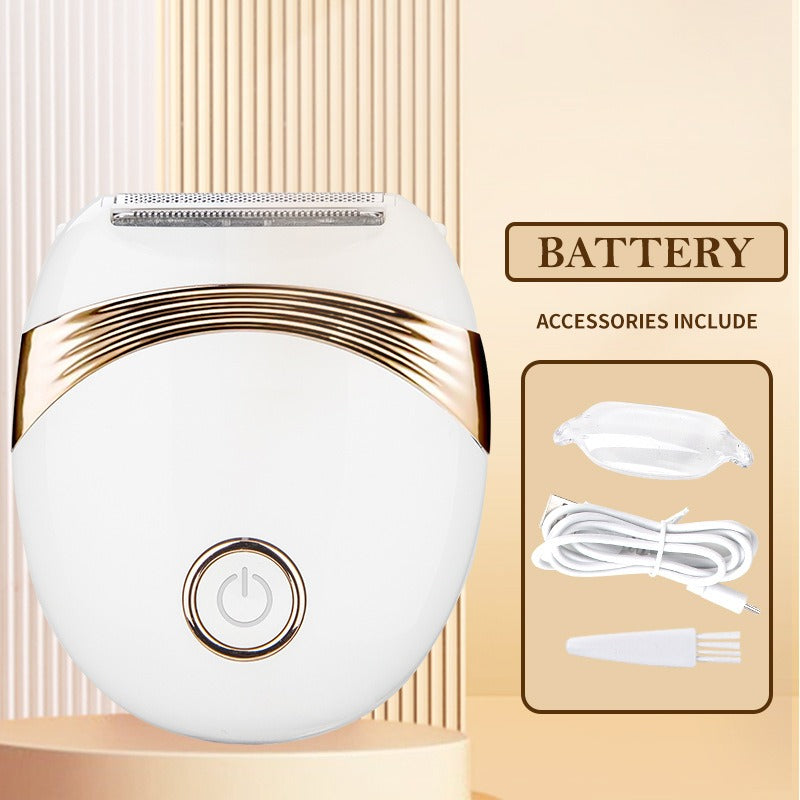 Mini portable electric epilator for the whole body, underarms and intimate areas of women.