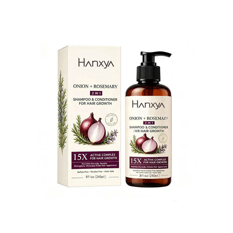 Shampoing 2-en-1 Oignon & Romarin – Soin des Cheveux – 240 ml