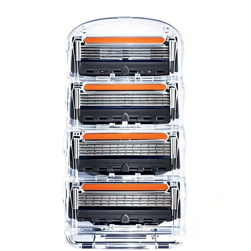 Universal five-blade rotary manual razor.