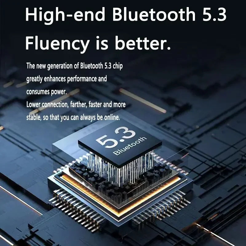 Écouteurs Bluetooth sans fil T2 d'origine, avec affichage numérique