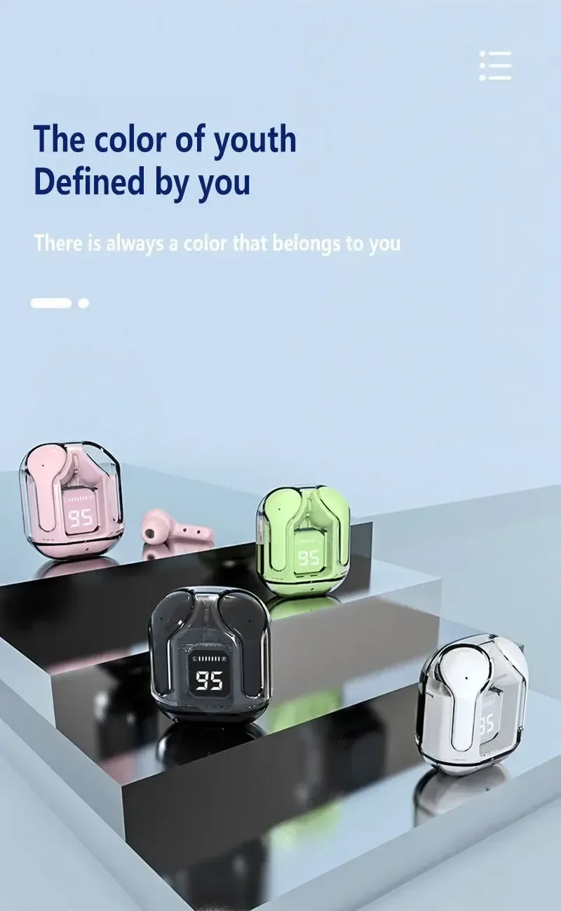 Écouteurs Bluetooth sans fil T2 d'origine, avec affichage numérique